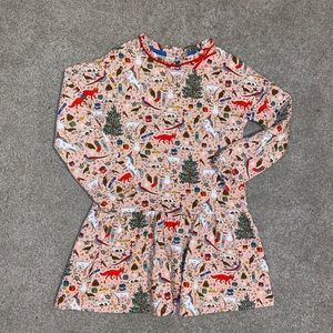 Mini Boden Christmas Dress Size 7-8